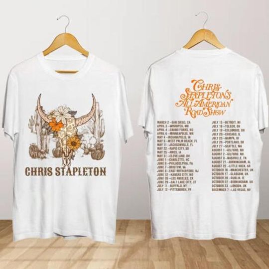 Discover Chris Stapleton All American Road Show 2024 Tour T Shirt