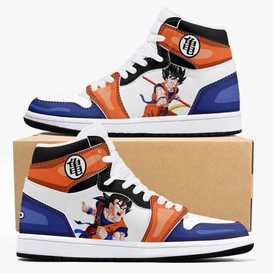 Discover Dragon Manga Super Goku Anime Shoes | Personalizable Anime Fan Footwear