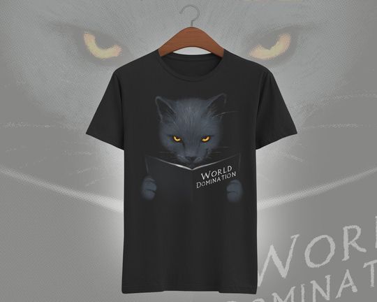 Discover World Domination Cat Boss T-Shirt