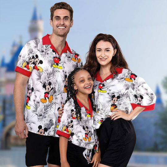 Discover Nostalgic Mouse Character 3D All Over Printed Hawaiian Shirt