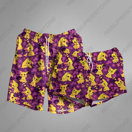 Discover Shiny Mimikyu Hawaiian Shorts Mimikyu Ghost Summer Beach Shot