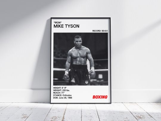 Discover Mike Tyson Poster, Iron Mike Tyson Poster