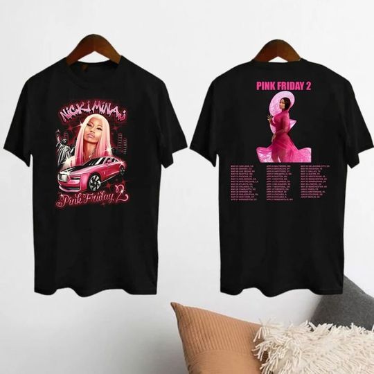Discover 2024 Nicki Minaj Tour T-Shirt, Nicki Minaj Pink Friday 2 Concert Shirt