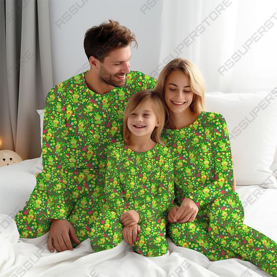 Discover Grookey Emotes Kawaii Bachelorette Pajamas for Men Women Kid Gifts