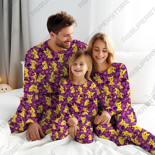Discover Mimikyu Cute Personalized Pajamas Mimikyu Holiday Pajamas