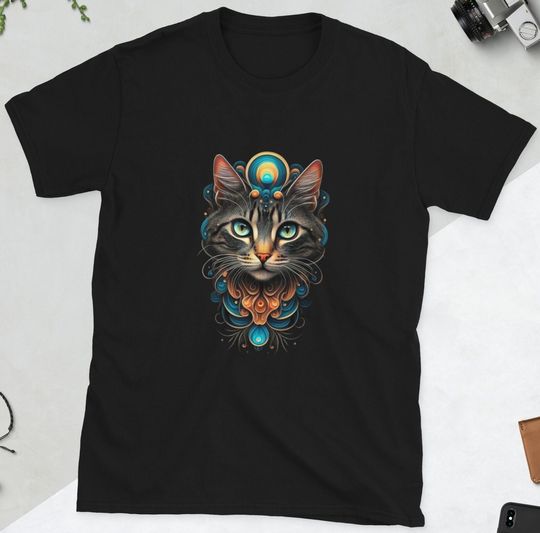 Discover Fantasy Cat Science Fiction T-Shirt