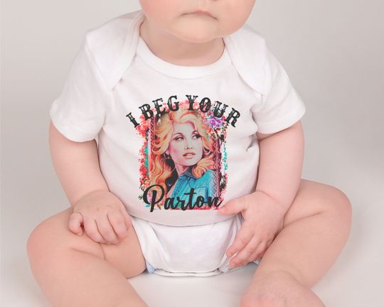 Discover Dolly Onesie Organic Baby Bodysuit Beg Your Parton Little Girls