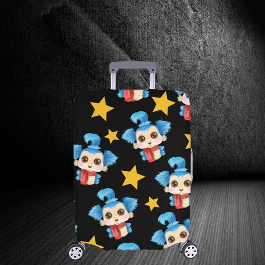 Discover Labyrinth Worm Suitcase Cover-Custom Luggage Cover-Labyrinth Inspired Travel Bag Cover