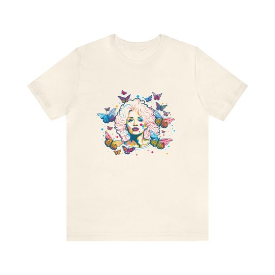 Discover Dolly Parton butterflies Unisex Jersey Short Sleeve Tee