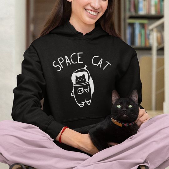 Discover Space Cat Cute Space Lovers Hoodie