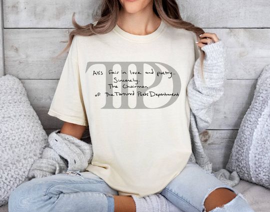 Discover TTPD Text Vintage Shirt, The Tortured Poets EST 2024 Shirt, Department New Album Shirt