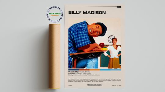 Discover Billy Madison Poster, Billy Madison Minimalist Art, Vintage Movie Poster