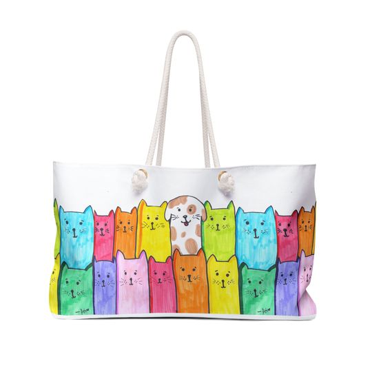 Discover Weekender Bag - Dog in a Million Cats