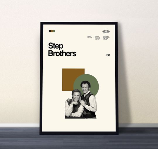 Discover Step Brothers Movie Poster, Step Brothers Print, Movie Poster, Vintage Poster, Wall Decor