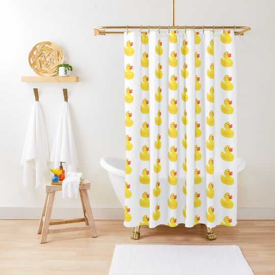 Discover Rubber Ducky Shower Curtain