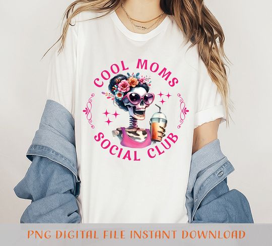 Discover Mom Soociial Clubb Skeleton  | Funny Skeleton Mama