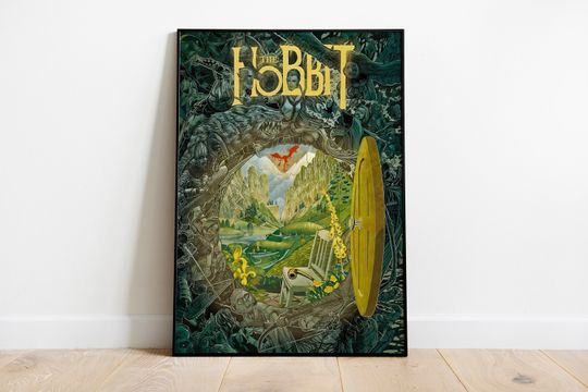 Discover Hobbit Poster - Lord of the Rings Poster - LOTR Wall Art - Lord of the Rings Home Decor - The Hobbiton Poster - LOTR Fan for Gift