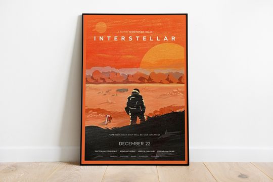 Discover Interstellar Poster - Movie Poster - Interstellar Decor - Office Decor - Space Art - Digital Print Gift