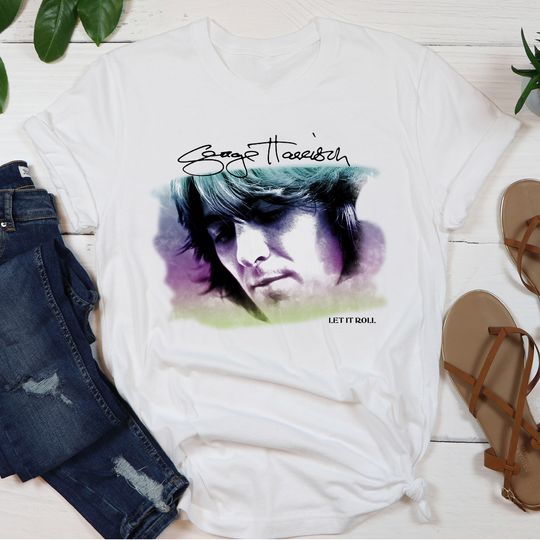 Discover George Unisex Tee: Water Colour Portrait