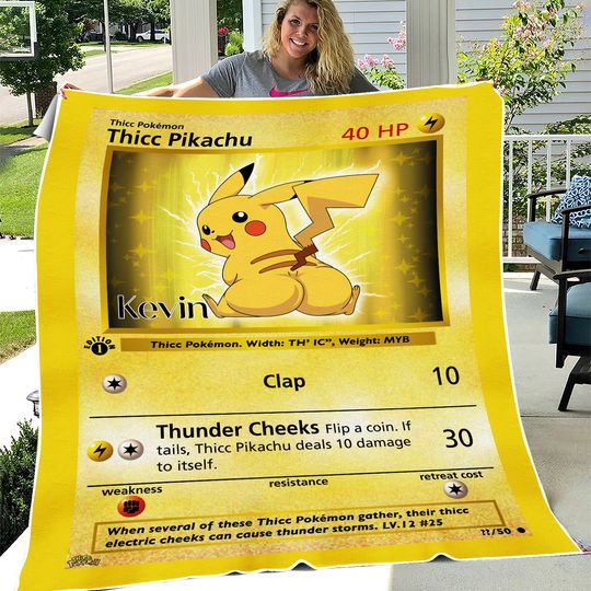 Discover USA MADE Customizable Thicc Pika Blanket