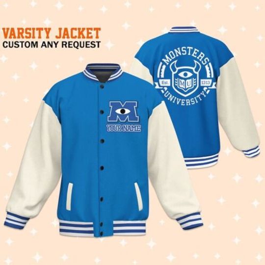 Discover Custom Monster University Uniform Varsity Jacket, Baseball Outfit