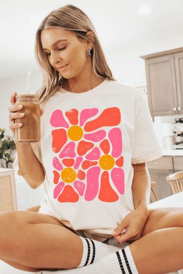 Discover Shirt, Flowers Shirt, Wildflower Shirt, Women Shirt, Botanical Shirt