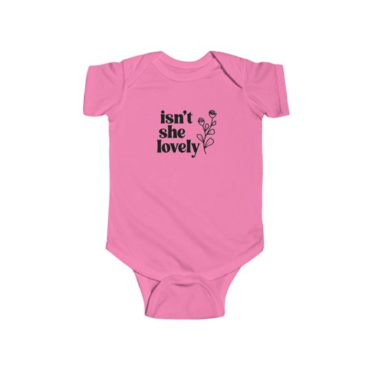 Discover Isn't She Lovely Baby Onesie - Floral Infant Bodysuit