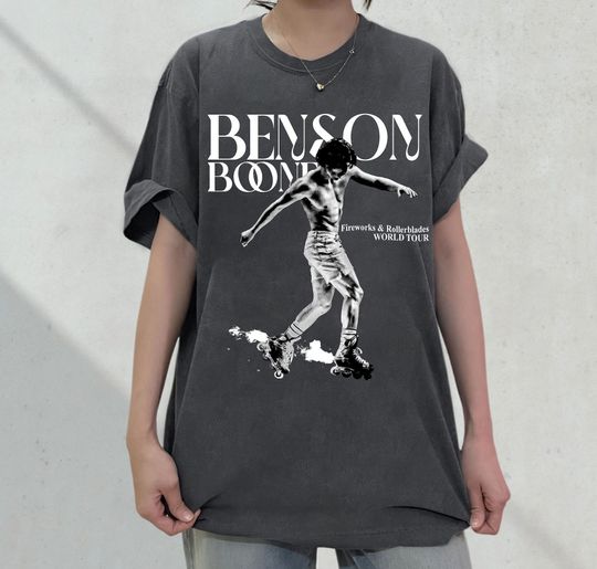 Discover Vintage Fireworks and Rollerblades Benson World Tour 2024 Shirt