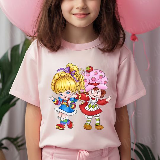 Discover Strawberry Shortcake & Friend Shirt, Cartoon Nostalgia Shirt, Rainbow Brite Shirt, Strawberry Kid Shirt