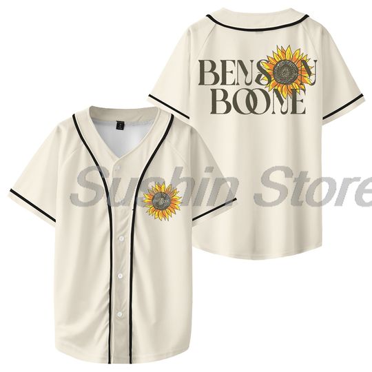 Discover Benson Boone Fireworks and Rollerblades World Tour 2024 Baseball Jersey