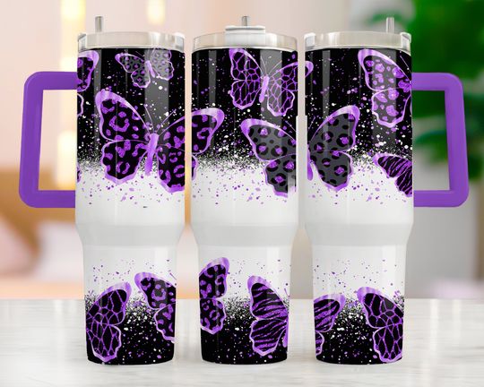 Discover 40 Oz Butterfly Tumbler Wrap Sublimation, 40oz Quencher