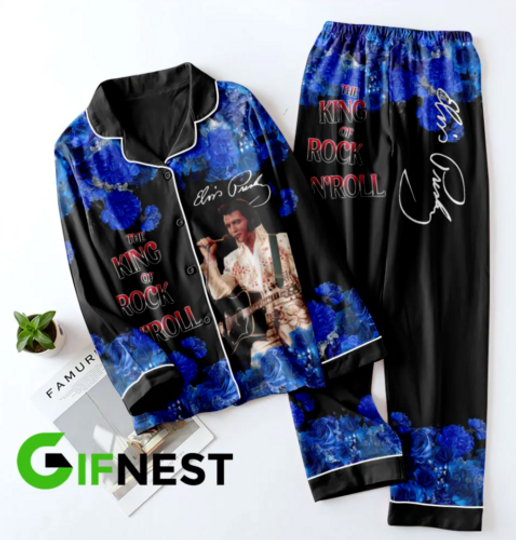 Discover Elvis Presley Button Pajamas Set,