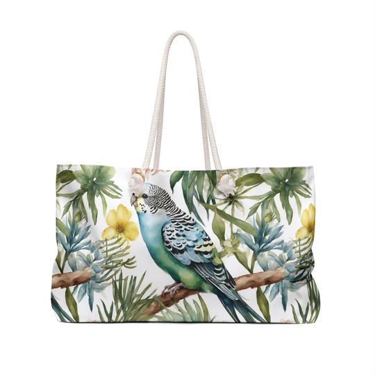 Discover Budgie Bird Lover Weekender Bag