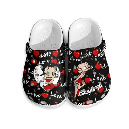 Discover Betty Boop Red Lover Clogs