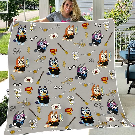 Discover BlueyDad Wizard Fleece Blankets