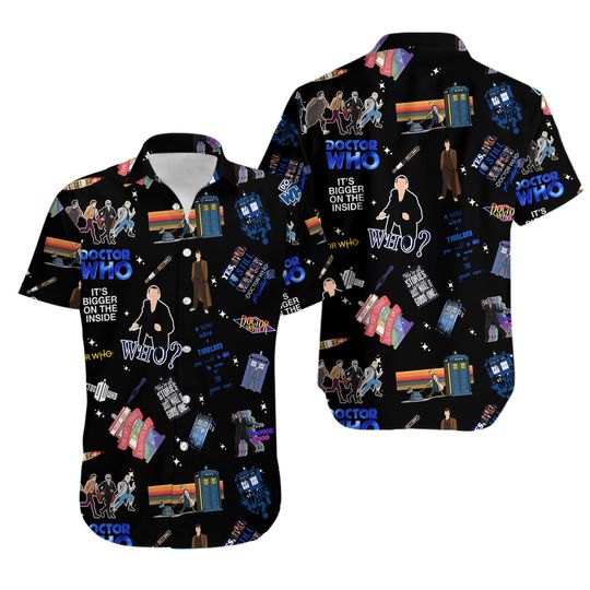 Discover Doctor Who Button Shirt