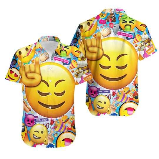 Discover Emoticons Emoji  Hawaiian Shirt