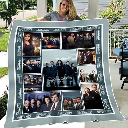 Discover Law and Order Fleece Blanket
