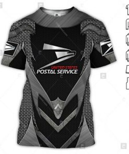 Discover Postal Worker Metal 3D All Over Printed T-shirt