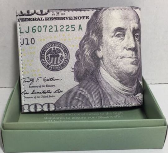 Discover BI-FOLD 100 DOLLAR BILL PRINTED WALLET