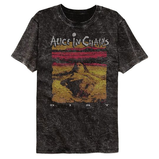Discover ALC Band Dirt Album Mineral Wash Colortone Rock and Roll Music Shirt