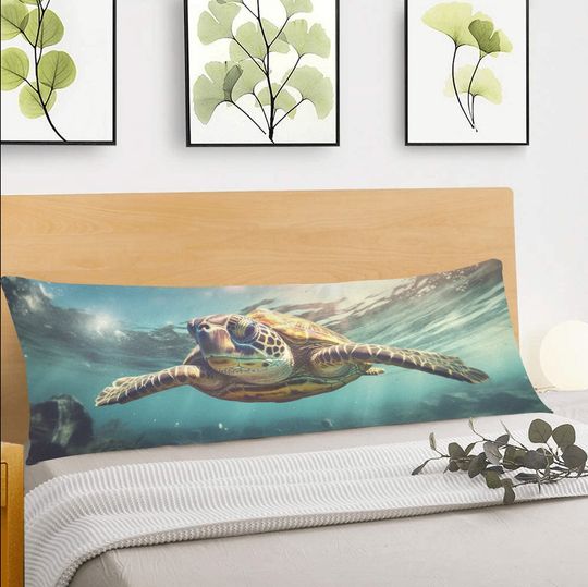 Discover Sea Turtle Body Pillow Case