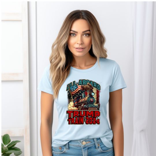 Discover All Aboard the Trump Train Funny Donald Trump 2024
