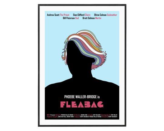 Discover Fleabag Blue Version (TV Series 20162019),Art Print,Fleabag