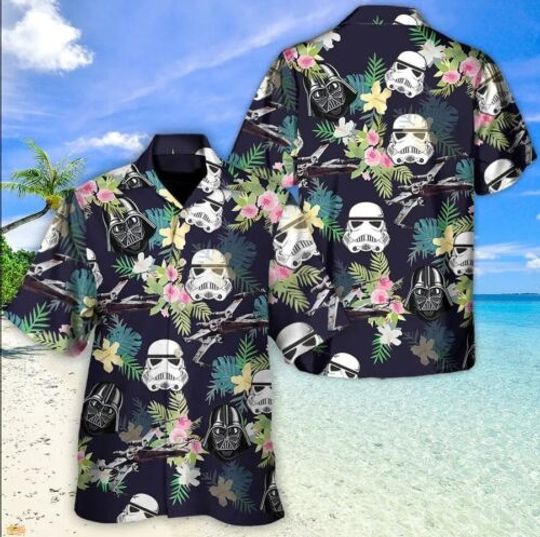 Discover Starwars Helmet Tropical Hawaiian Shirt