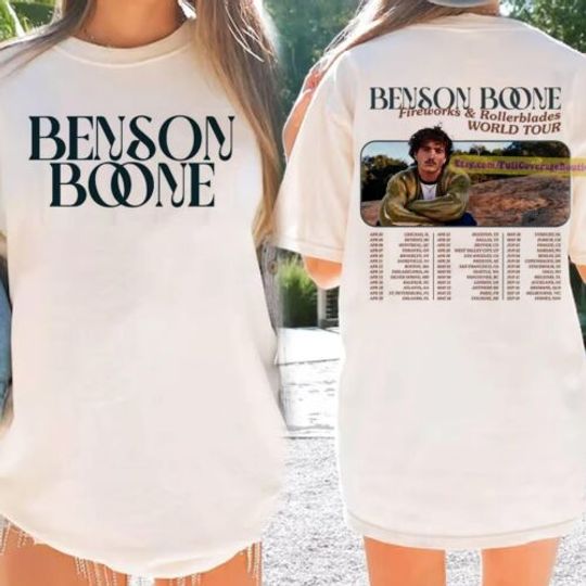 Discover Vintage Benson Boone Shirt 2024 music tour