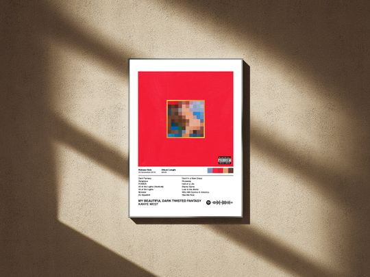 Discover My Beautiful Dark Twisted Fantasy Album Poster