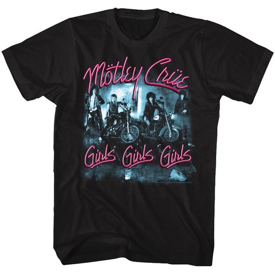 Discover Motley Crue Girls Girls Girls Black T-Shirts