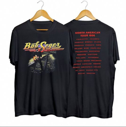 Discover 1996 bob seger & the silver bullet music band tour t-shirt gift fans