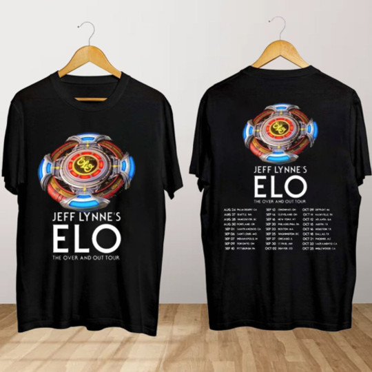 Discover Jeff Lynne's ELO The Over and Out Tour T-Shirt